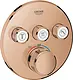 Grohe Grohtherm SmartControl Concealed Bath Mixer Trim for 3 Outlets (29121DA0), Rose Gold - Image 1