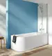 Duravit Santorini Seamless One-Piece Bathtub with Side Panel, White, 170 × 70 cm, Right - Image 1