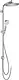 Hansgrohe Crometta S 27270000 Shower Column with 24 cm Round Head and Hand Shower, Chrome - Image 2