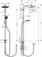 Hansgrohe Crometta S 27270000 Shower Column with 24 cm Round Head and Hand Shower, Chrome - Image 5