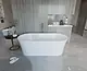 Sanipure Pavilion 0010011 One-Piece Bathtub with Panel, 80 × 170 cm, Walnut Mottle (00100113101) - Image 2