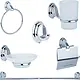 Dream DR 3100 C Stainless Steel 6-Piece Accessories Set, Chrome - Image 2