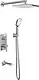 Teska Simena AS3500 Concealed Mixer, 3 Outlets, Chrome - Image 1