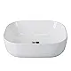 Sanipure Vega Above-Counter Basin, White, 46 cm - Image 1