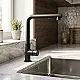 Genebre FR6120841 Pull-Out Kitchen Mixer, Matte Black, 31 cm, 2-Function Spray, Spanish - Image 1