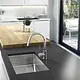 Juniper FRV6120744 Pull-Out Kitchen Mixer, Matte Stainless Steel - Image 2