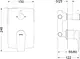 Juniper Concealed Bath Mixer 3 Outlets, Code 64118324566, Chrome - Image 2