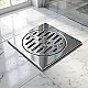 Genebre Square Shower Drain Cover 21009, 15 × 15 cm, Stainless Steel (Spanish Import) - Image 1