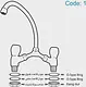 Gold Classic 1030 Dual Control Tall Pillar Basin Mixer, Swivel Spout with Brass Cartridge, Chrome - Image 2