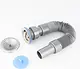 Grey Basin Drain 1.25 inch with Stainless Steel Waste (Toutoungi) - Image 2