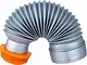 Flexible Coupling, 4 inch, Silver - Image 1