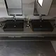 Sanipure Kepler Countertop Basin with Overflow and Mixer Hole, 60 × 47 cm, Black - Image 2