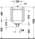 Duravit Starck 3 Urinal, White, Top Inlet with Shower - Image 4