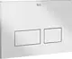 Roca AC4 A89P160020 Full Frame Concealed Cistern with Rectangular Chrome Plate - Image 2