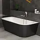 Dia One-Piece Bathtub 175 × 80 cm, White × Black GA255V3 - Image 1