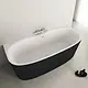 Dia One-Piece Bathtub 175 × 80 cm, White × Black GA255V3 - Image 2