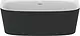 Dia One-Piece Bathtub 175 × 80 cm, White × Black GA255V3 - Image 4