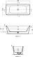 Tonic 2 One-Piece Bathtub 180 × 80 cm, White × Black, GA256V3 - Image 10
