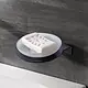 Banox Circular Soap Dish with Plate (soh-01-01S), Stainless Steel 304, Black - Image 1