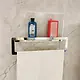 Banox Stainless Steel (304) Towel Holder with Back Shelf, Glossy Silver (f2-01-02S) - Image 3