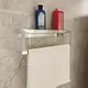 Banox Stainless Steel (304) Towel Holder with Back Shelf, Glossy Silver (f2-01-02S) - Image 5