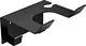 Banox Hair Dryer Shelf with Bottom Hook, Stainless Steel, Black (hd-01-01s) - Image 2