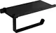 Banox Stainless Steel Towel Holder with Shelf, Black (tph-01-01S) - Image 2
