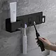 Banox Stainless Steel Toothbrush and Toothpaste Holder, Black (tbh-02-01S) - Image 1