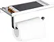 Banox Stainless Steel Towel Holder with Shelf, Silver (tph-01-02S) - Image 2
