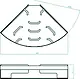Banox Circular Corner Shelf (CO-02-01S), Stainless Steel 304, Black - Image 2