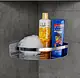 Circular Corner Shelf 304 Stainless Steel, Glossy Silver (co-02-02S) - Image 1