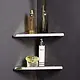 2-Tier Stainless Steel Corner Shelf Set, Silver (2co-01-02S) - Image 1