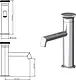 Teska ARTE LEO (E5516) Pillar Mixer, Chrome - Image 2