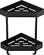 Infinity 514/2B 2-Tier Corner Bathroom Shelf, Stainless Steel Black - Image 2