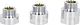 Global Standard A 3200 - 2 Extension Coupling Set, 140g, Chrome, 3 Pieces, ½ × ½ inch - Image 1