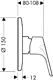 Hansgrohe Focus 31967006 Bath Mixer Trim for Concealed Body, without Diverter, Chrome - Image 2
