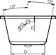 Serena Bathtub 170 × 70 cm, 2-System Electronic Massage, Front Panel + Left Side Panel, Right Waste, Code 0010029005, White - Image 10