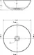 Sanipure Hera Round Above-Counter Basin, 41 cm, White - Image 3