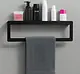 Banox (f2-01-01S) Stainless Steel (304) Towel Rack with Shelf, Black - Image 1