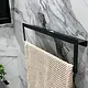 Banox (f2-01-01S) Stainless Steel (304) Towel Rack with Shelf, Black - Image 2