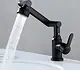 Basin Mixer with 180 Degree Swivel Head, Black - Image 1