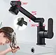 Basin Mixer with 180 Degree Swivel Head, Black - Image 4