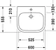 Duravit D-Code Basin for Special Needs 60 cm, White - Image 4