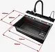 Smart AS3547 Kitchen Sink, 5 Buttons, 75 × 45 cm, Black with LED & Accessories - Image 7