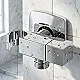 Lugano LG-CUB-120 В Angle Valve with Cover and Shower Holder, Ceramic Half-Turn Valve, Matte Black - Image 1