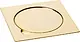 Pura DC-15-T Stainless Steel Threaded Drain 15 × 15 cm with 1 mm Cover, Gold - Image 1