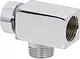 Lugano W50 Upper Outlet Connector, Glossy Chrome - Image 1