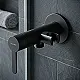 Genebre 65144194167 Concealed Bidet Spray Mixer with Holder, Matte Black, Imported Spanish - Image 1