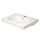 Duravit D-Code Vanity Unit Basin, 85 cm, Pergamon - Image 1