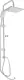 Stockholm 2 × 1 Rectangular Shower Column, Chrome - Image 1
